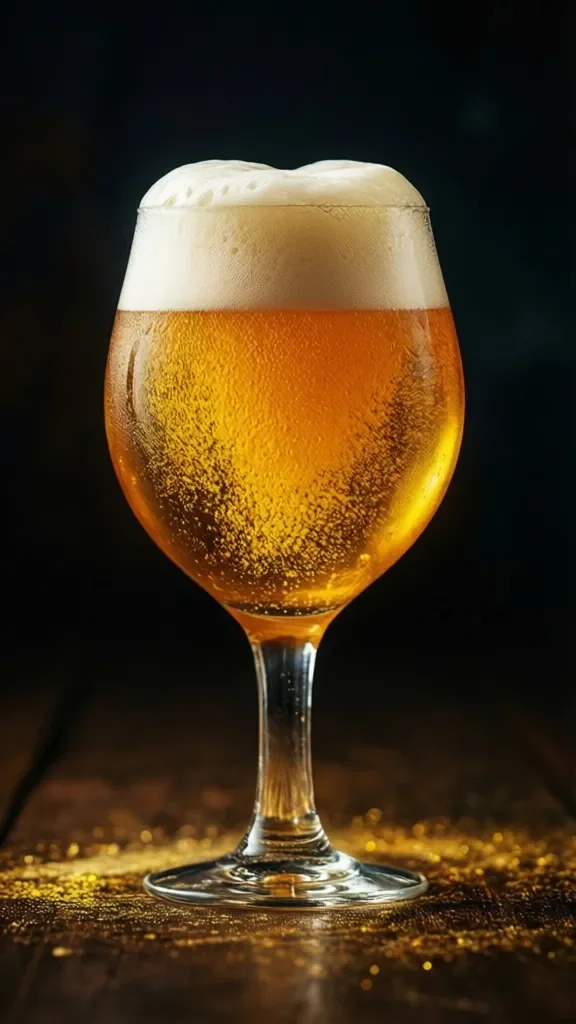 Como servir cerveja IPA corretamente: copo tulipa inclinado e temperatura ideal entre 7 e 10 graus